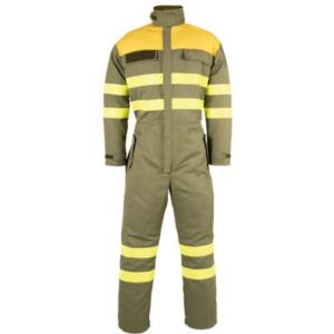 Buzo cerrado ajustable en ropa de trabajo para calor, llama y bombero forestal