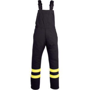 Dungarees for protective clothing against entrapment