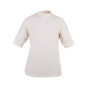 camiseta con cuello redondo blanca de manga corta para ropa de bombero