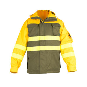 Chaqueton impermeable y acolchado en ropa de proteccion para calor y llama y bombero forestal