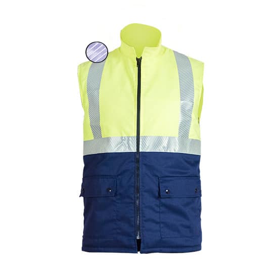 Chaleco acolchado de alta visibilidad