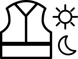 pictograma norma 17353 alta visibilidad.